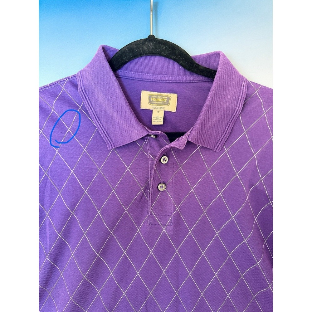 Lot: 5 Foundry Supply Co Mens (Pink Red Blue Purple Yellow) S/S Polo Golf Casual - Picture 12 of 16